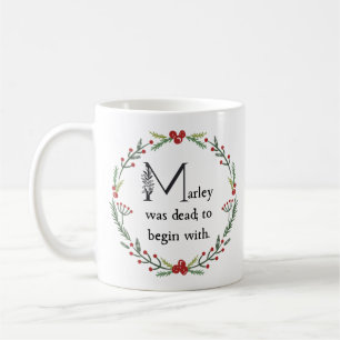 Caneca De Café Scrooge Jacob Marley Dickens Uma Carol De Natal