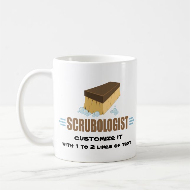 Caneca De Café Scrubologist engraçado (Esquerda)