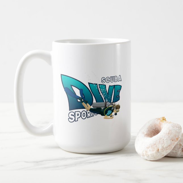 Caneca De Café Scuba Diving | 15# (Com Donut)
