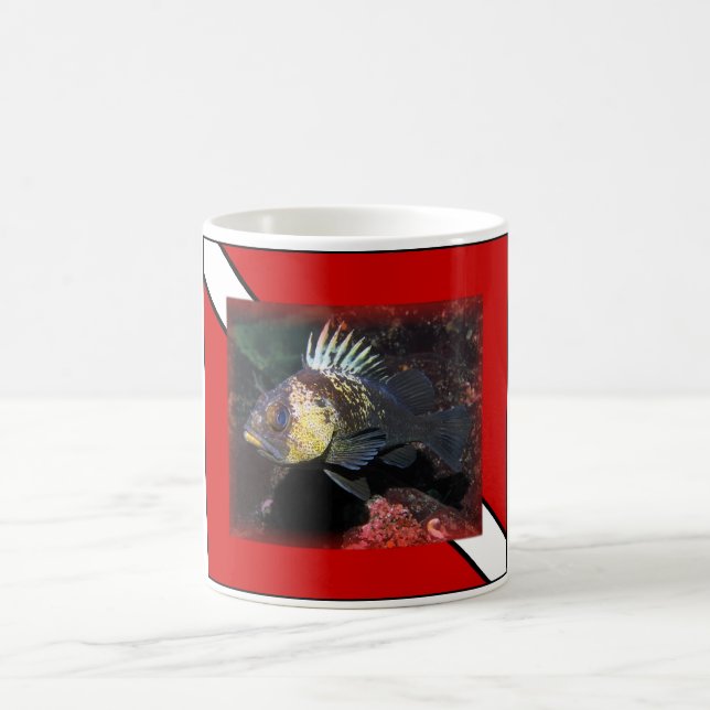 Caneca De Café Scuba Diving Rockfish (Centro)