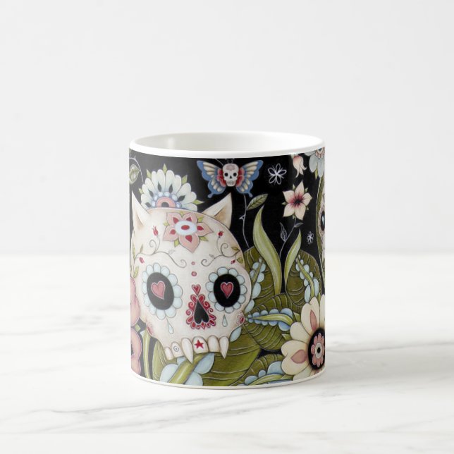 Caneca De Café Scull do gatinho e traça de Luna (Centro)