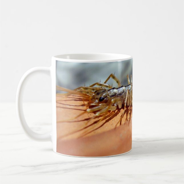 Caneca De Café Scutigera Coleoptrata Inseto Mug (Esquerda)