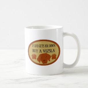 Caneca De Café Se a vida lhe obtem para baixo ..... o comprar uma
