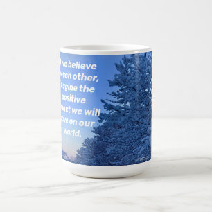 Caneca De Café Se acreditarmos um no outro...