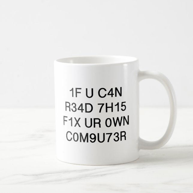 Caneca De Café Se Consegue Ler Isto (Direita)
