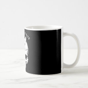 Caneca De Café Se couber eu sento caveira de gato preto humor neg