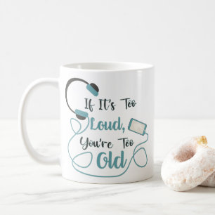 Caneca De Café Se é muito alto, você é muito velho, música, citaç