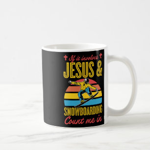 Caneca De Café Se Envolver Jesus E Snowboard Conte-Me