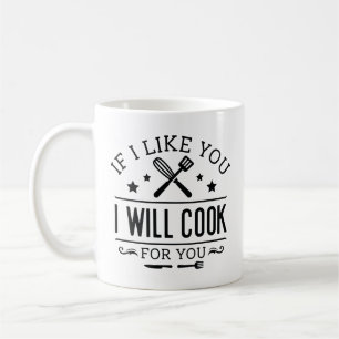 Caneca De Café Se Eu Gosto De Você Eu Cozinho Por Você