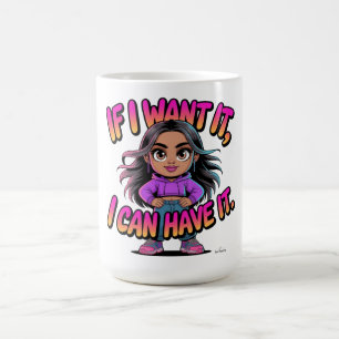Caneca De Café Se Eu Quero, Eu Posso Ter Citação de Chefe de Meni