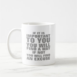 Caneca De Café Se for importante para você