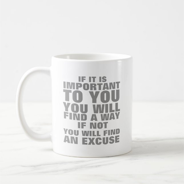 Caneca De Café Se for importante para você (Esquerda)