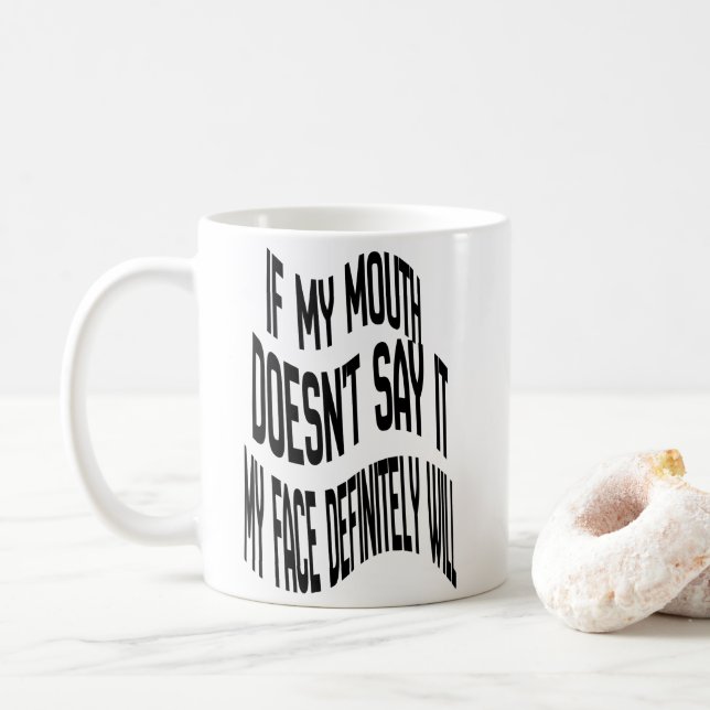 Caneca De Café Se minha boca não disser isso chapéu (Com Donut)