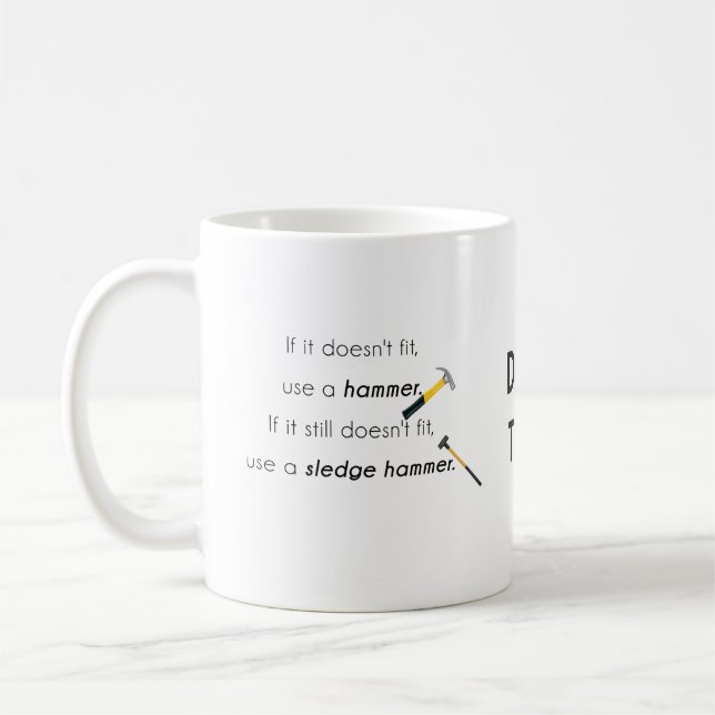 Caneca De Café Se não cabe, (Esquerda)