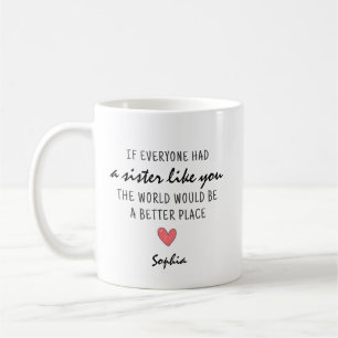 Caneca De Café Se Todos Tivessem uma Irmã Como Você Personalizado
