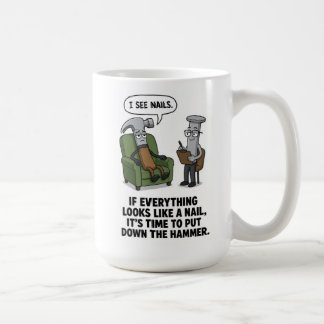 Caneca De Café Se tudo parece um prego Mug