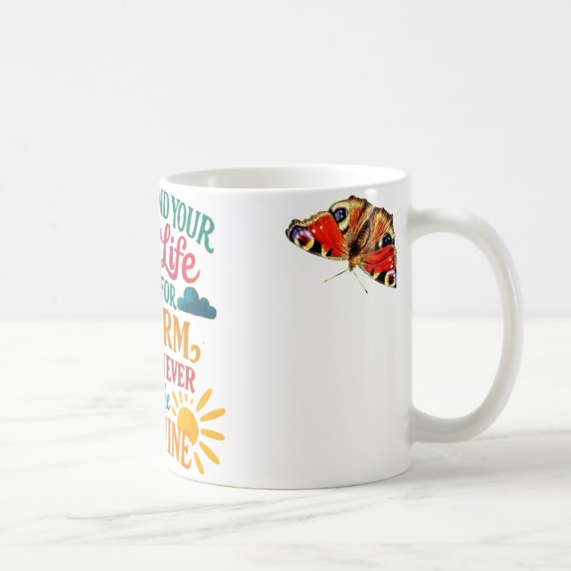 Caneca De Café Se Você Passa a Vida Inteira Esperando pela Tempes (Direita)