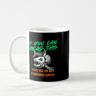 Caneca De Café Se Você Pode Ler Meu Local de Pesca Camiseta Mascu