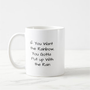 Caneca De Café Se você quer o arco-íris...