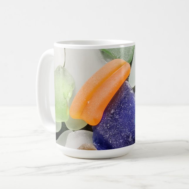 Caneca De Café Sea Glass Coffee Mug (Frente Esquerda)
