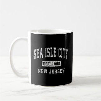 Caneca De Café Sea Isle City New Jersey Nj Estabeleceu Esporte