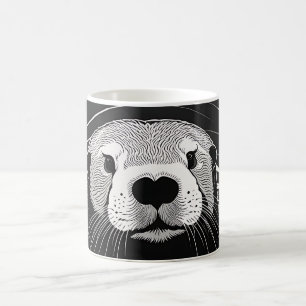 Caneca De Café Sea Otter Natação