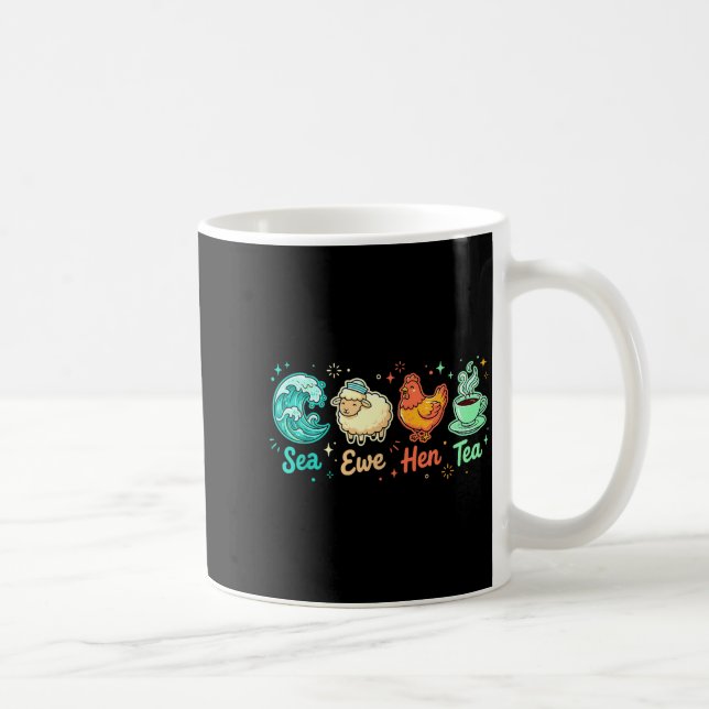 Caneca De Café Sea Saying Ewe Quote Tea Hen Journey (Direita)