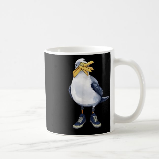 Caneca De Café Seagull Com Fries E Tênis Divertidos.png (Direita)
