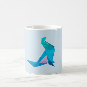 Caneca De Café Seal origami Art Mug