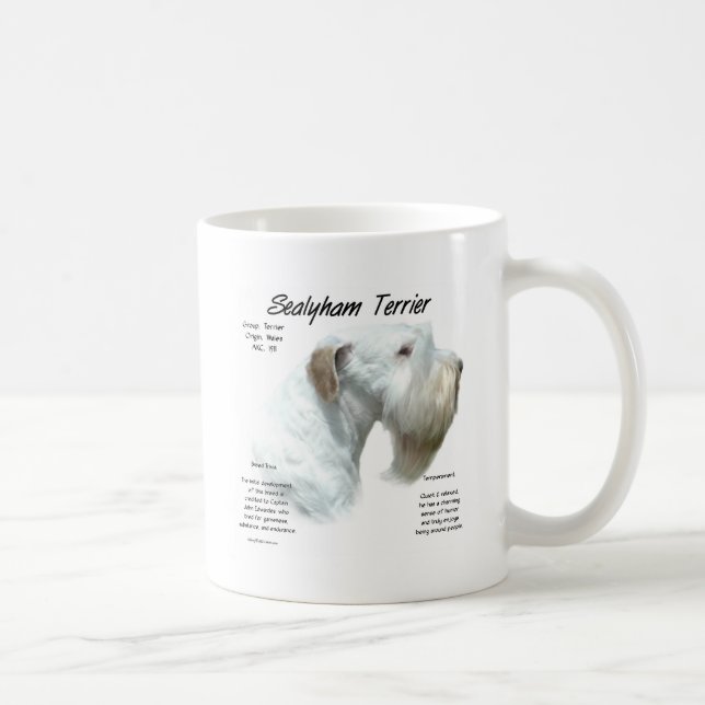 Caneca De Café Sealyham Terrier History (Direita)