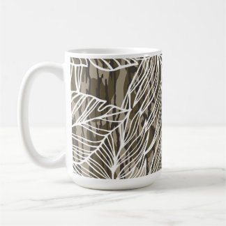 Caneca De Café Seamless Botanical Bottom Lands Camo