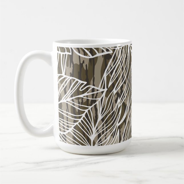 Caneca De Café Seamless Botanical Bottom Lands Camo (Esquerda)