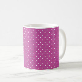 Caneca De Café Seamless magenta background polka dot pattern