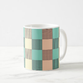 Caneca De Café Seamless plaid pattern  