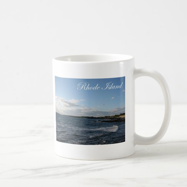 Caneca De Café Seascape em Rhode - ilha (Direita)