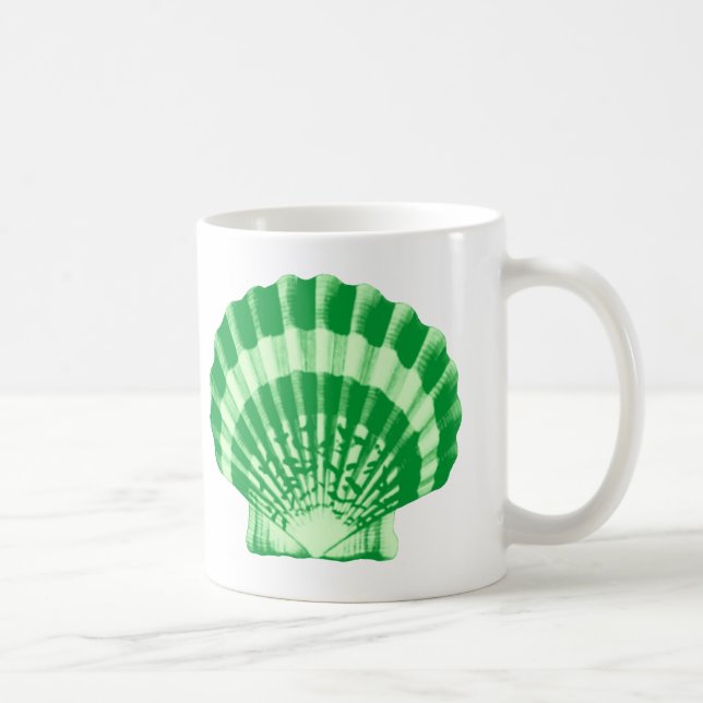 Caneca De Café Seashell - Esmeralda verde (Direita)