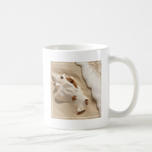 Caneca De Café Seashell na ilha das Caraíbas grande do turco da