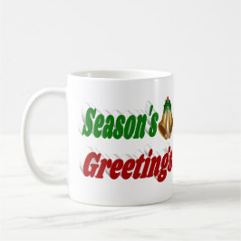 Caneca De Café Seasons Saudações Belos Semimografia de Natal