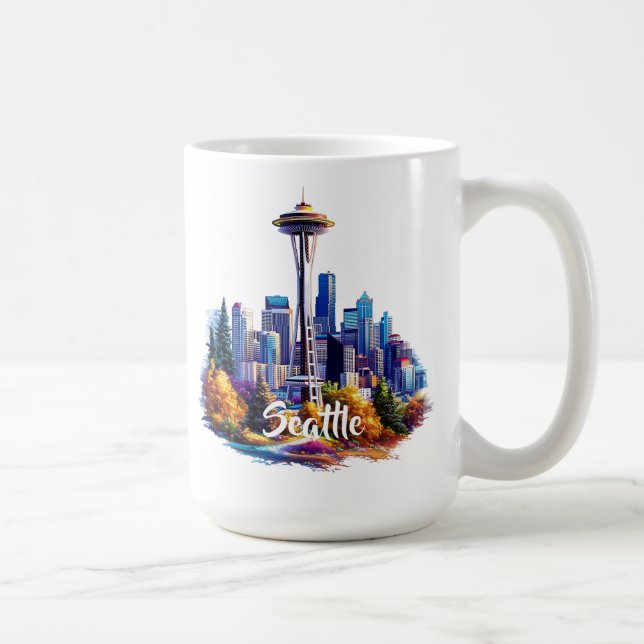 Caneca De Café Seattle Coffee Mug (Direita)