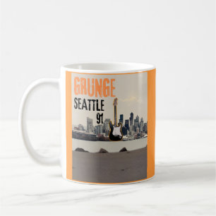 Caneca De Café Seattle Grunge 1991 Music Vibe