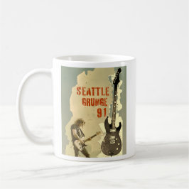 Caneca De Café Seattle Grunge Music 1991