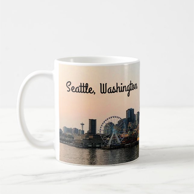 Caneca De Café Seattle Skyline nº 5 Mug (Esquerda)