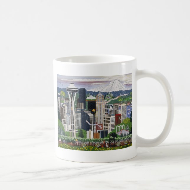 Caneca De Café Seattle Washington (Direita)