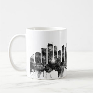 Caneca De Café Seattle Washington Skyline BW