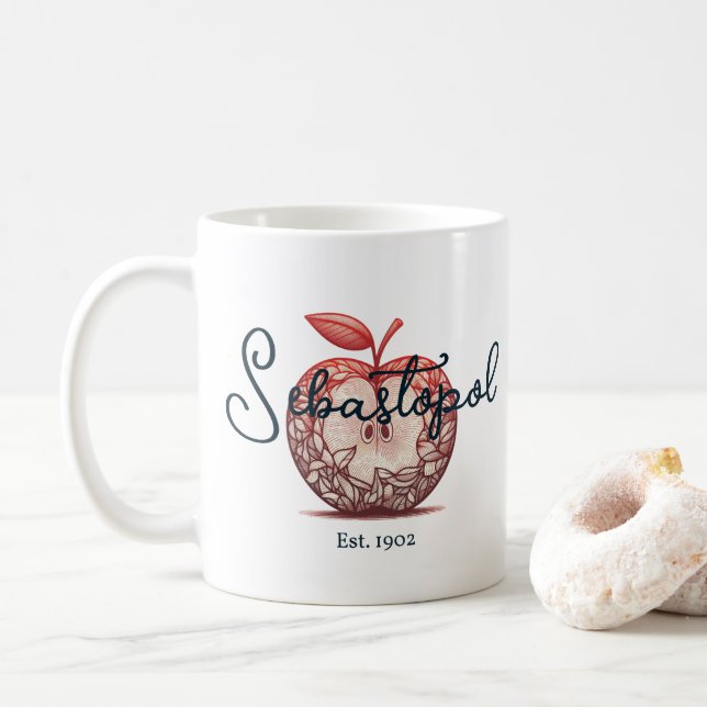 Caneca De Café Sebastopol California Gravenstein Apple Fair (Com Donut)