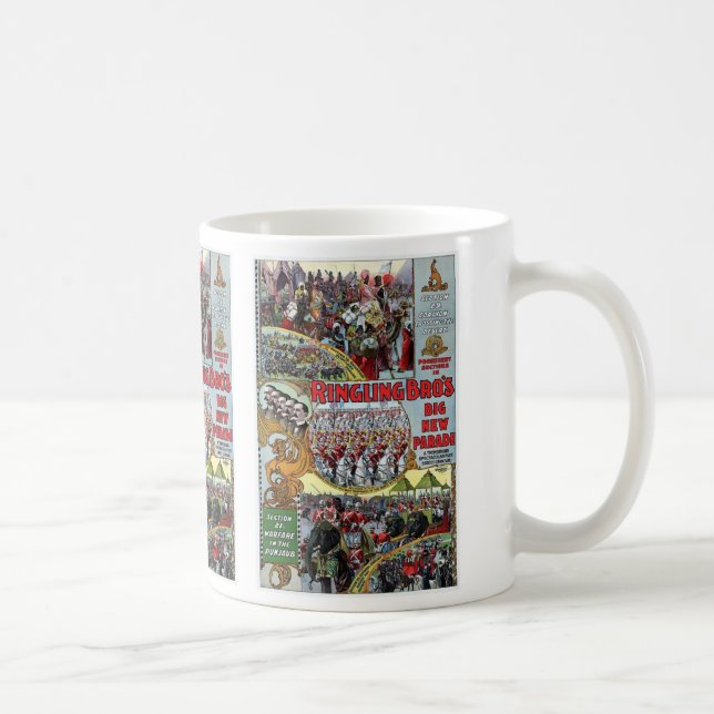 Caneca De Café Seções da parada dos irmãos de Ringling 1899 Theat (Direita)