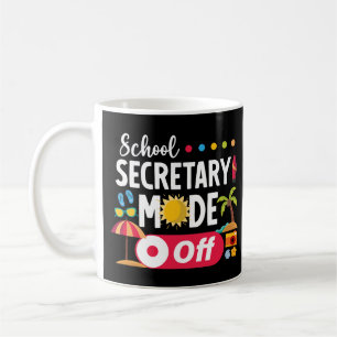 Caneca De Café Secretária de escola no verão do dia passado