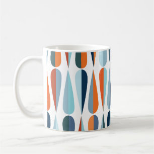 Caneca De Café Século de médio retrô, moldes de gota.