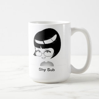 Caneca de café secundária tímida