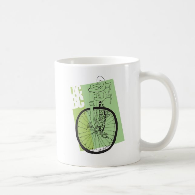 Caneca De Café Sedução através da bicicleta da estrada (Direita)